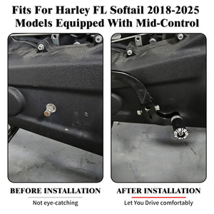 Levier de sélecteur de vitesse en aluminium pour Harley-Davidson Softail - vue 2