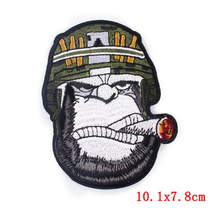 Écusson brodé biker/punk thermocollant - vue 46