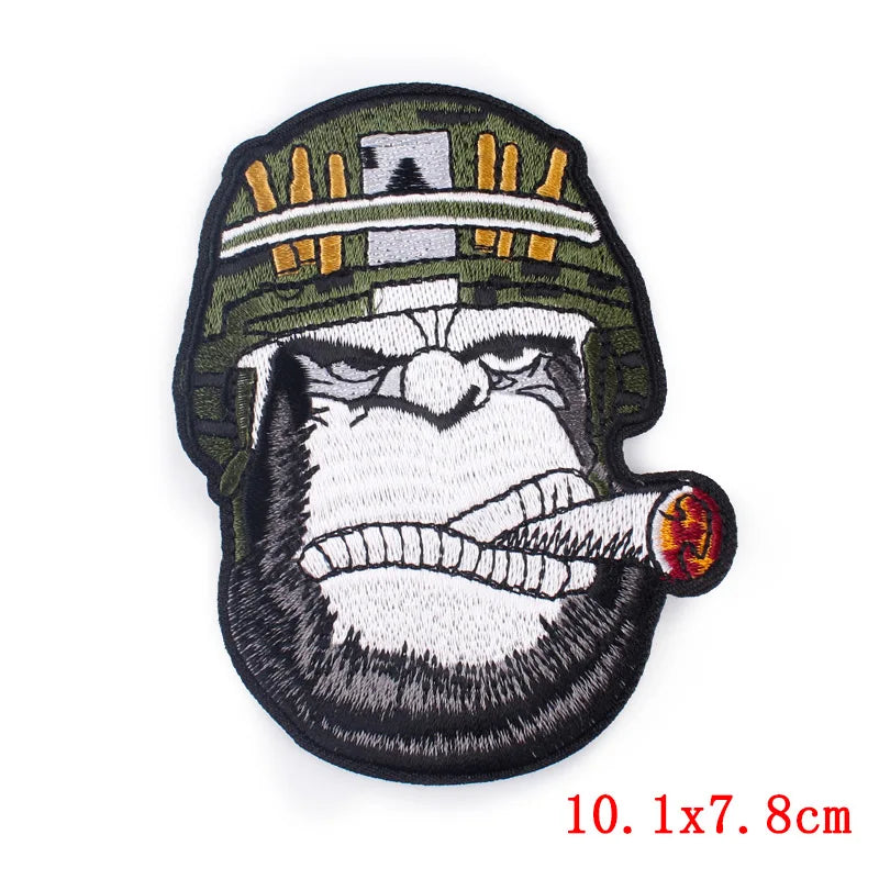 Écusson brodé biker/punk thermocollant - vue 46