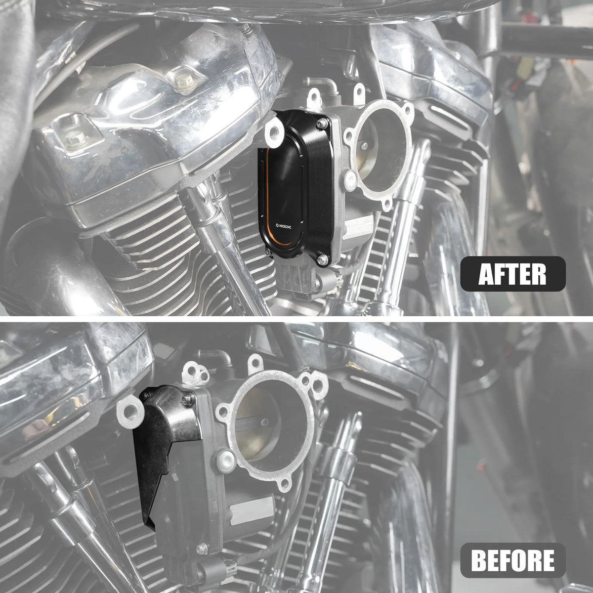 Cache de Corps de Papillon (Throttle Body Cap) Aluminium - Harley-Davidson Street Glide, Road King, Road Glide – photo 3/9