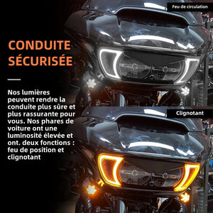 Feux LED d'accent de calandre de phare, clignotant intégré - Harley Touring Road Glide FLTRX 2015 et + – photo 4/7