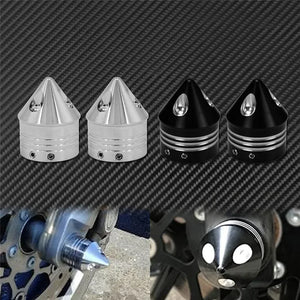 Caches d'écrou d'axe avant pour Harley Touring - vue 3