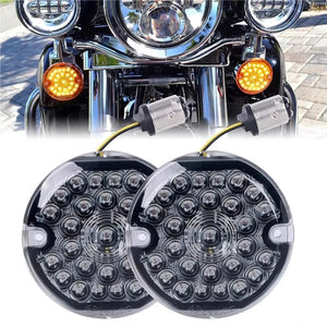 Inserts de clignotants LED pour Harley Road King Electra Glide - vue 1