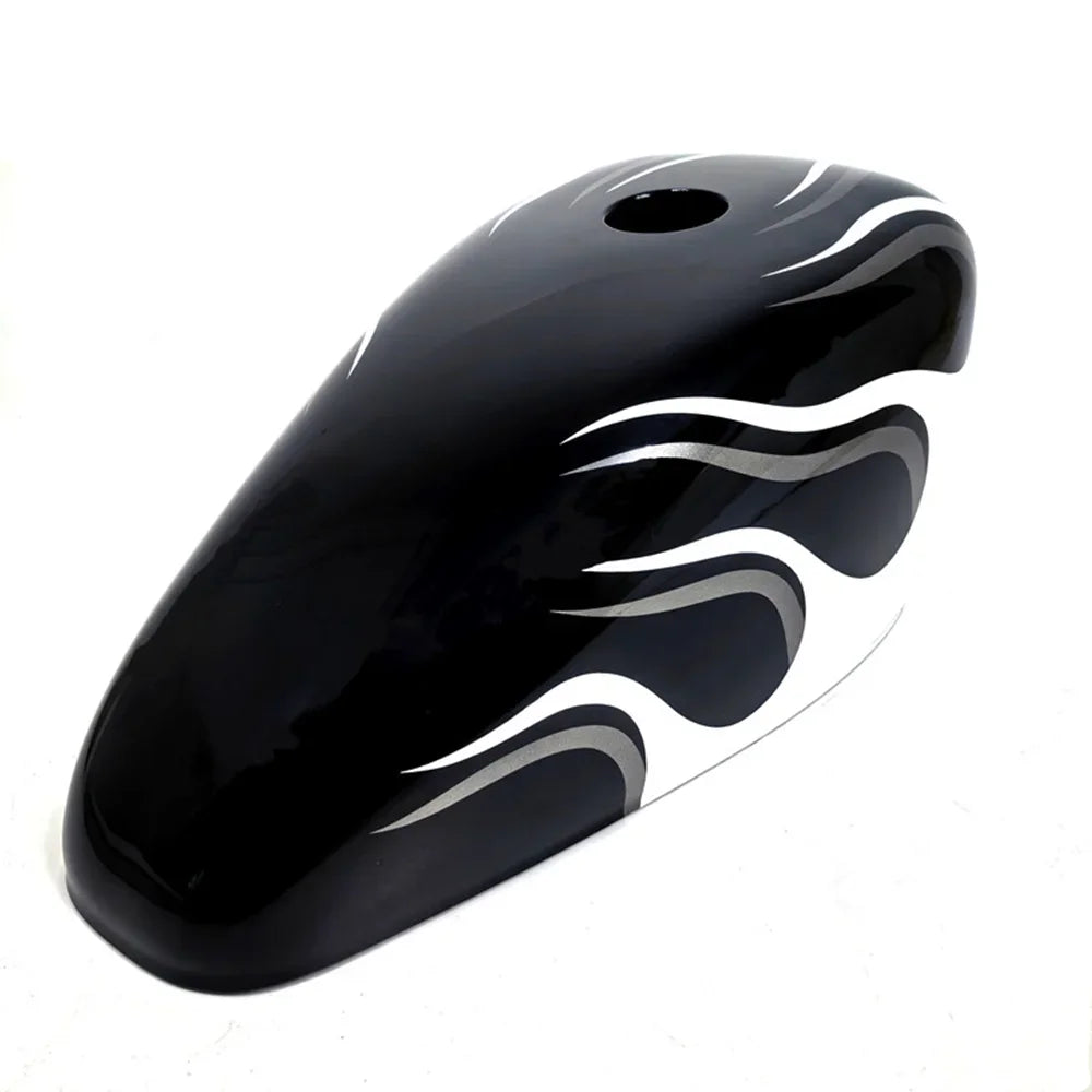 Coque de réservoir d'huile motif flammes pour moto Harley - vue 14