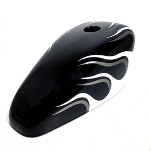 Coque de réservoir d'huile motif flammes pour moto Harley - vue 14