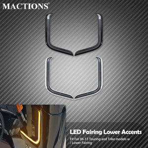 Grilles LED de carénage inférieur clignotant/veilleuse - Harley Touring Street, Electra Glide, Road King 2006-2013 – photo 1/8