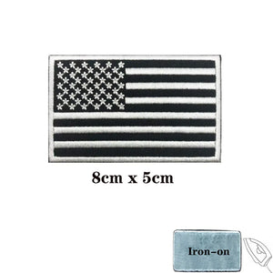 Écusson brodé rectangulaire drapeau américain USA - vue 5