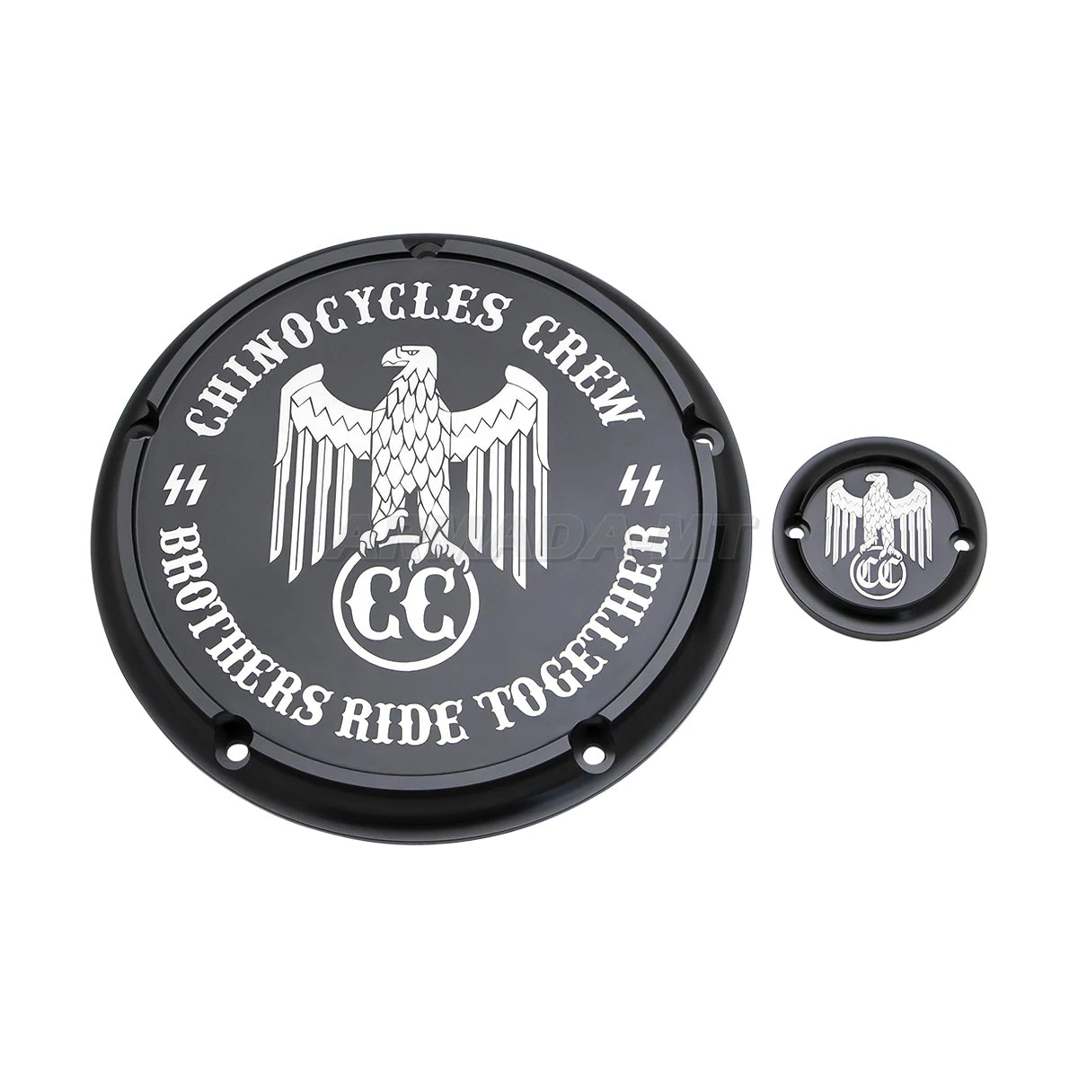 Cache derby et cache de distribution pour Harley Touring - vue 7