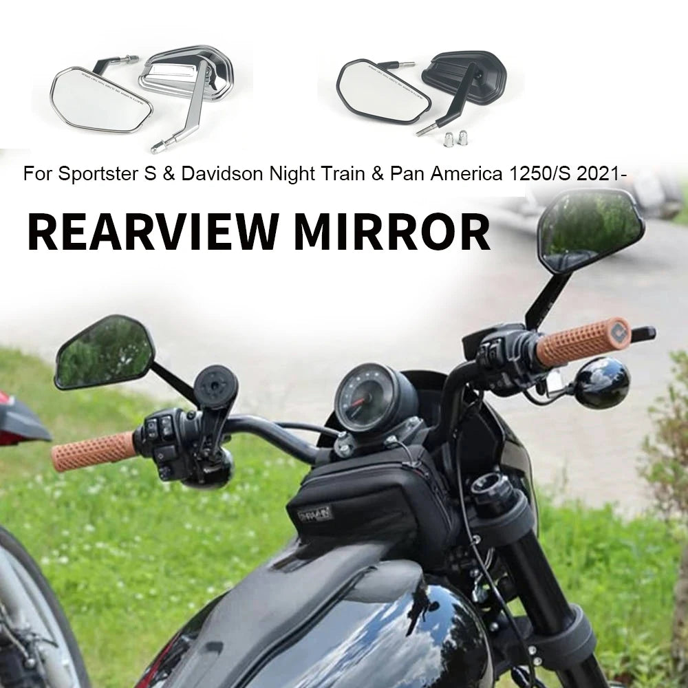 Kit Rétroviseurs Latéraux Réglables 360° - Harley-Davidson Night Train, Sportster S, Pan America 1250 / S 2021 et + – photo 1/6