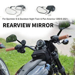 Kit Rétroviseurs Latéraux Réglables 360° - Harley-Davidson Night Train, Sportster S, Pan America 1250 / S 2021 et + – photo 1/6