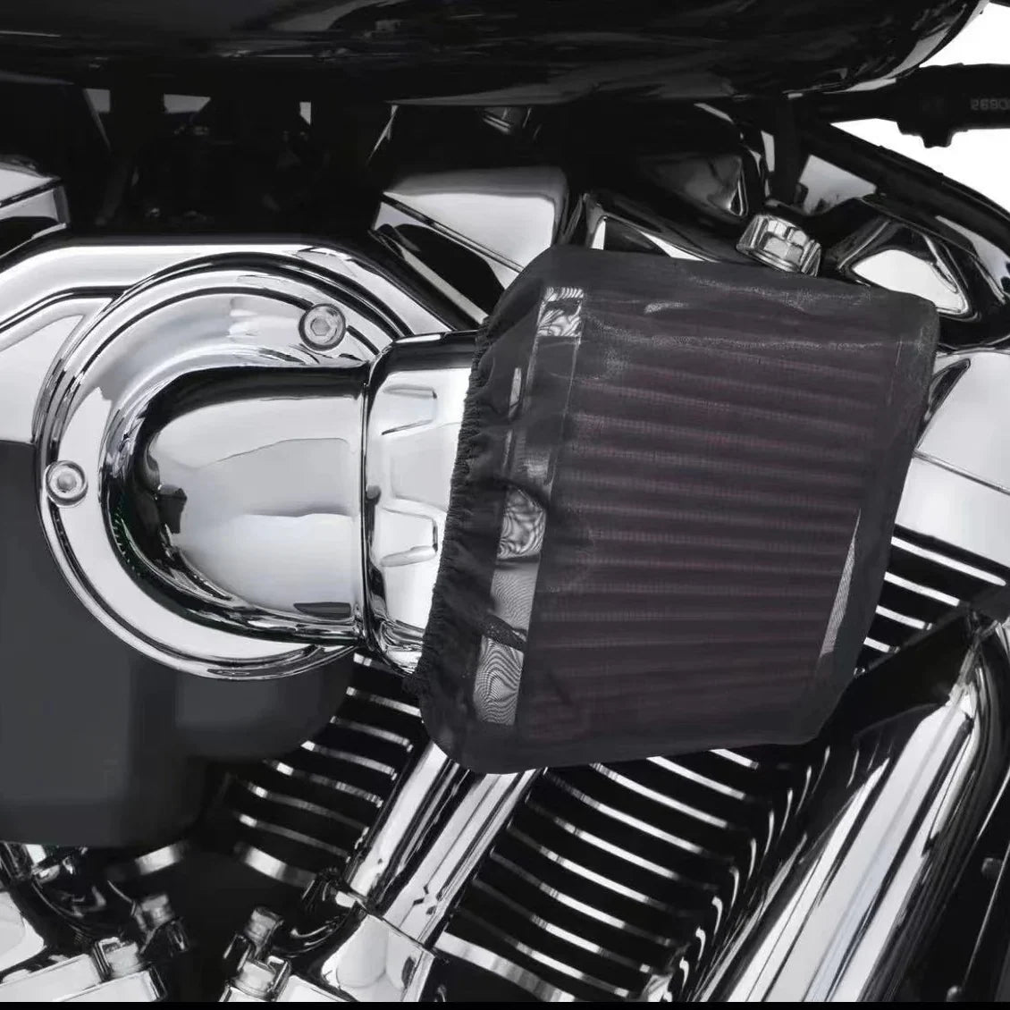Housse anti-pluie de filtre à air pour Harley Touring Softail Dyna - vue 1