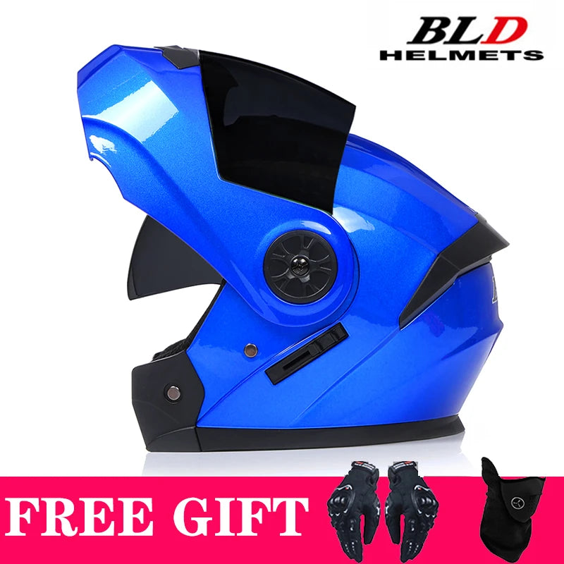 Casque moto modulable rétro double écran - vue - vue 21