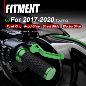 Leviers de frein et d'embrayage courts 3 doigts (Shorty) - Harley-Davidson Touring 2017-2020 – photo 2/14