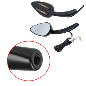 Rétroviseur latéral noir avec clignotant LED ambre intégré sur une Harley-Davidson Pan America - vue 3