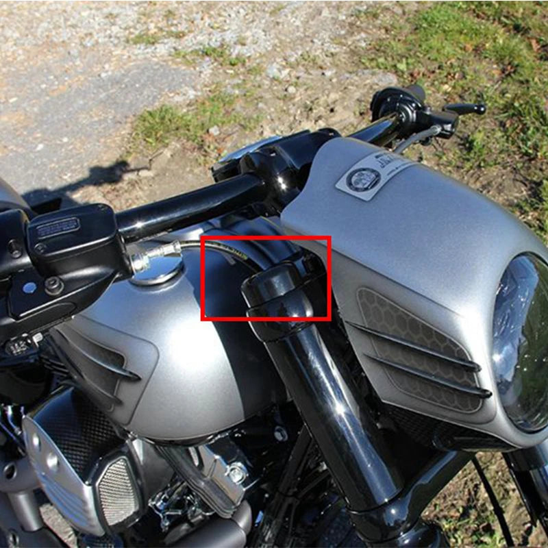Caches de fourche supérieurs chrome/noir pour Harley Softail Street Bob, Breakout FXSB/FXBB