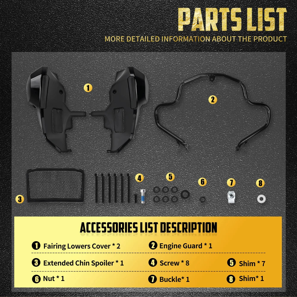 Kit de fixation de carénage bas pour moto Harley-Davidson - vue 7