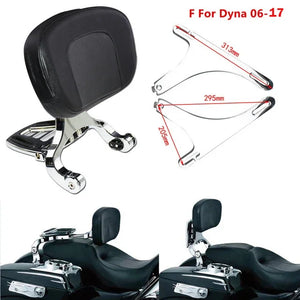 Dossier conducteur/passager réglable (sissy bar) noir/chrome pour Harley-Davidson Softail Breakout, Touring 2009-2017 – photo 16/27