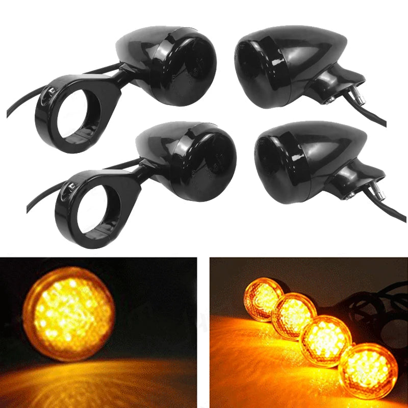 Clignotants LED à collier de fourche pour Harley - vue 7