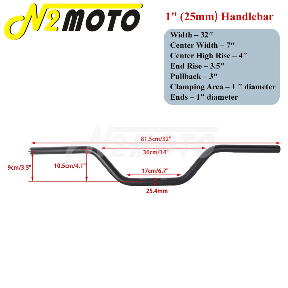 Guidon T-bar noir style club pour Harley Softail - vue 11