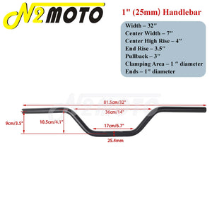 Guidon T-bar noir style club pour Harley Softail - vue 11