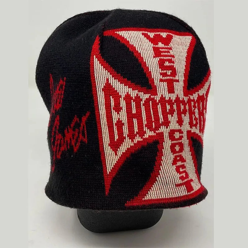Bonnet tricoté noir style gothique rétro - vue 2