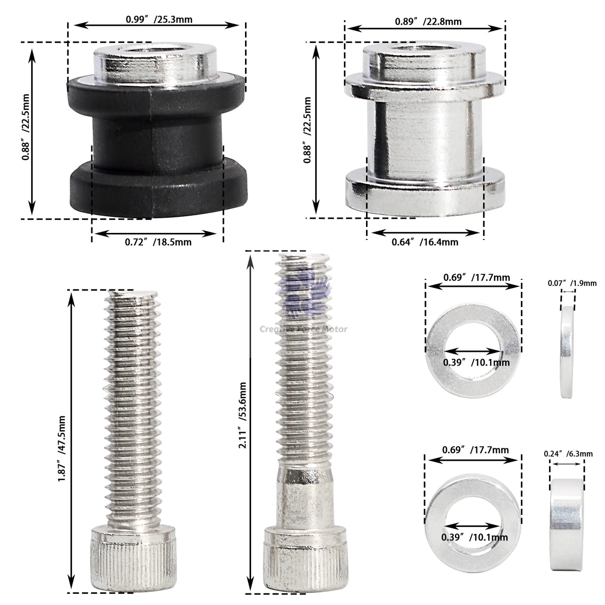Kit de fixation en aluminium monté sur le sissy bar d'une Harley-Davidson Softail - vue 5