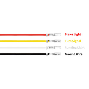 Clignotant LED arrière bullet filetage 10mm, feu stop et position, montage universel - vue 5