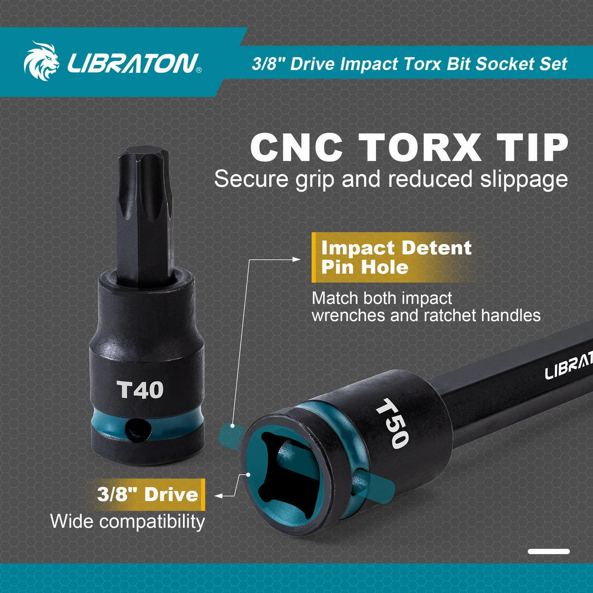 Douilles Torx à chocs 3/8 pour Harley - vue 3