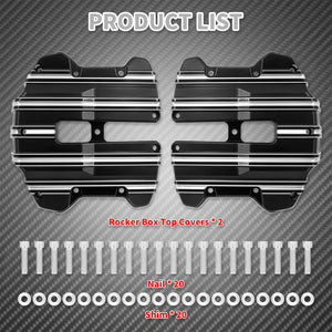 Caches de Culbuteurs (Rocker Box) en Aluminium Billet - Harley-Davidson M8 Touring, Softail, Trike – photo 5/8