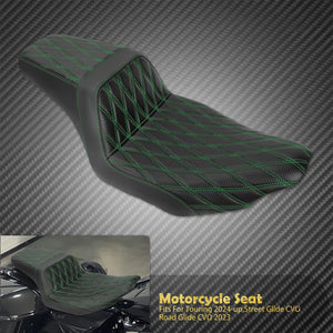 Selle Biplace Piquage Quadrillé - Harley-Davidson Touring 2024 et plus, CVO 2023 – photo 9/12