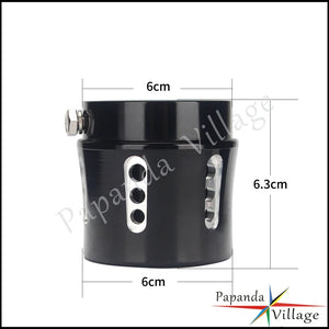 Embout d'échappement aluminium noir pour Harley Touring - vue 9