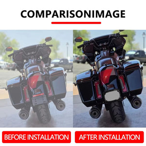 Support de plaque d'immatriculation LED basculant pour Harley Touring Road Glide et Street Glide - vue 5