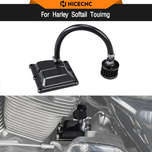 Cache de Transmission Ventilé Bicouche Carbone/Aluminium - Harley-Davidson Touring 2017-2023 & Softail 2018-2024 – photo 1/6