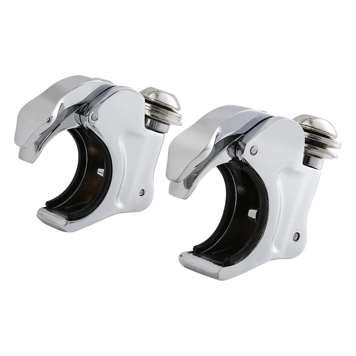 Pinces de fixation chrome pour pare-brise de Harley-Davidson Sportster - vue 7