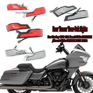 Feux LED de Top Case (Tour-Pak) Chrome, Lentille Rouge - Harley-Davidson Touring 2014-2022 & CVO 2023-2024 – photo 1/10