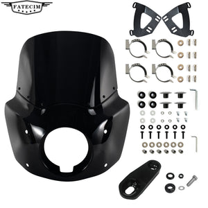 Carénage avant avec pare-brise fumé pour moto Harley Sportster - vue 1