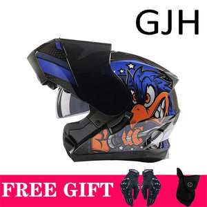 Casque moto modulable style adventure noir - vue 7