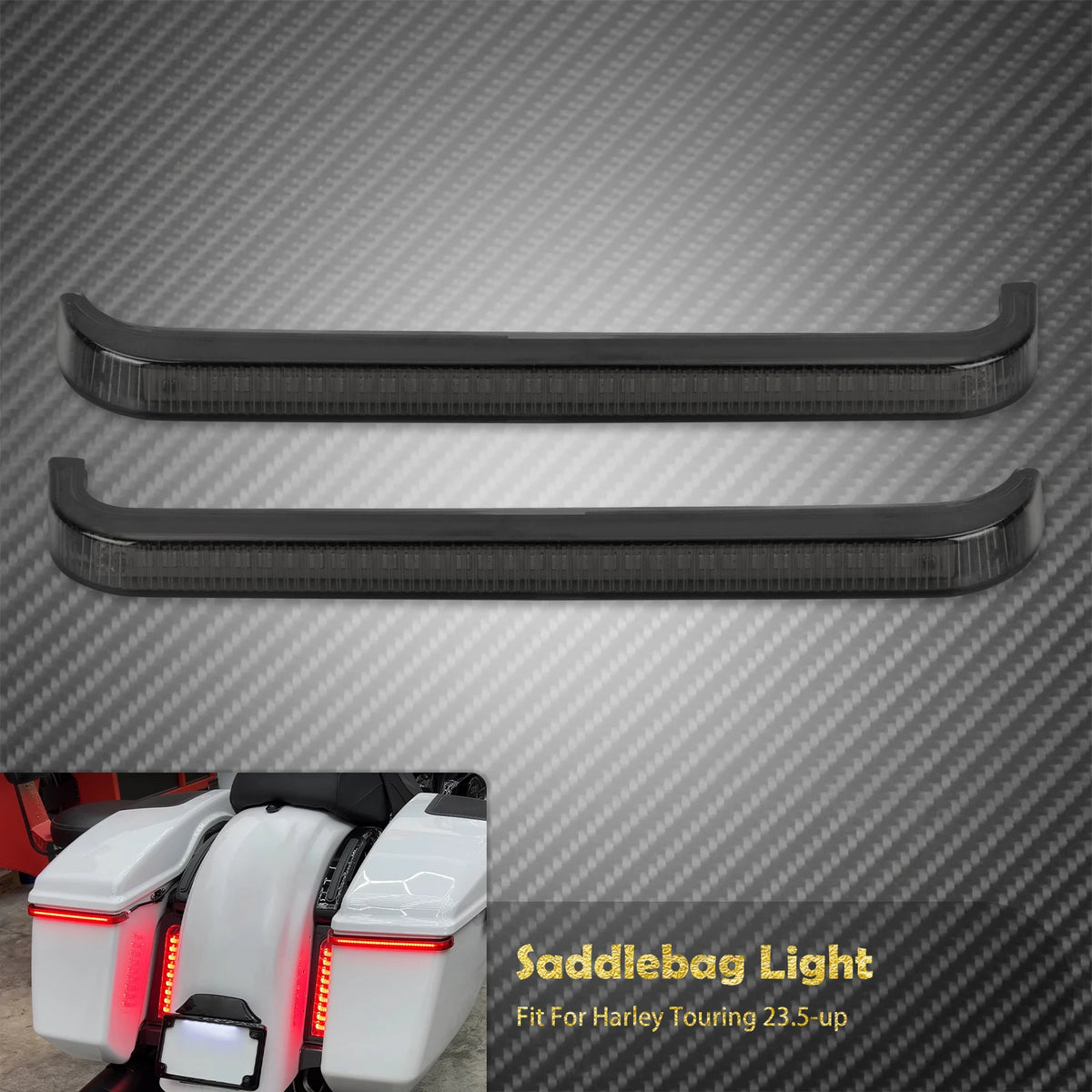 Feux LED de sacoche arrière avec clignotant séquentiel pour Harley-Davidson Touring 2023.5-2025 – photo 8/8
