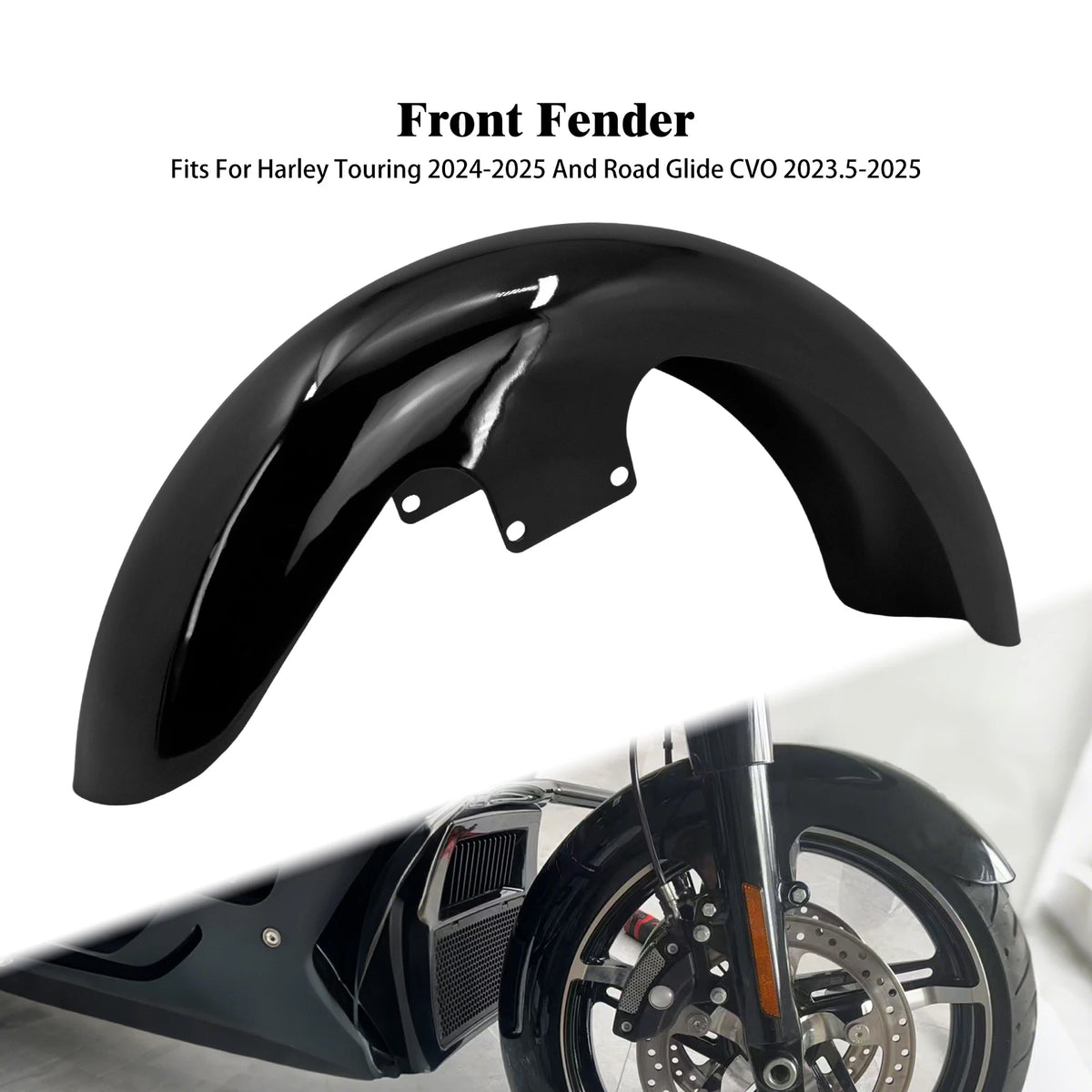 Garde-Boue Avant (Mudguard) - Harley-Davidson Touring 2024-2025 & Road Glide CVO 2023.5-2025 – photo 1/7