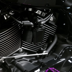 Cache chromé de bobine d'allumage pour Harley Softail - vue 2