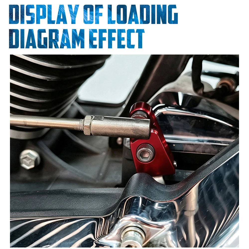 Kit d'assistance au point mort en aluminium pour Harley Touring, Softail et Dyna – photo 2/12
