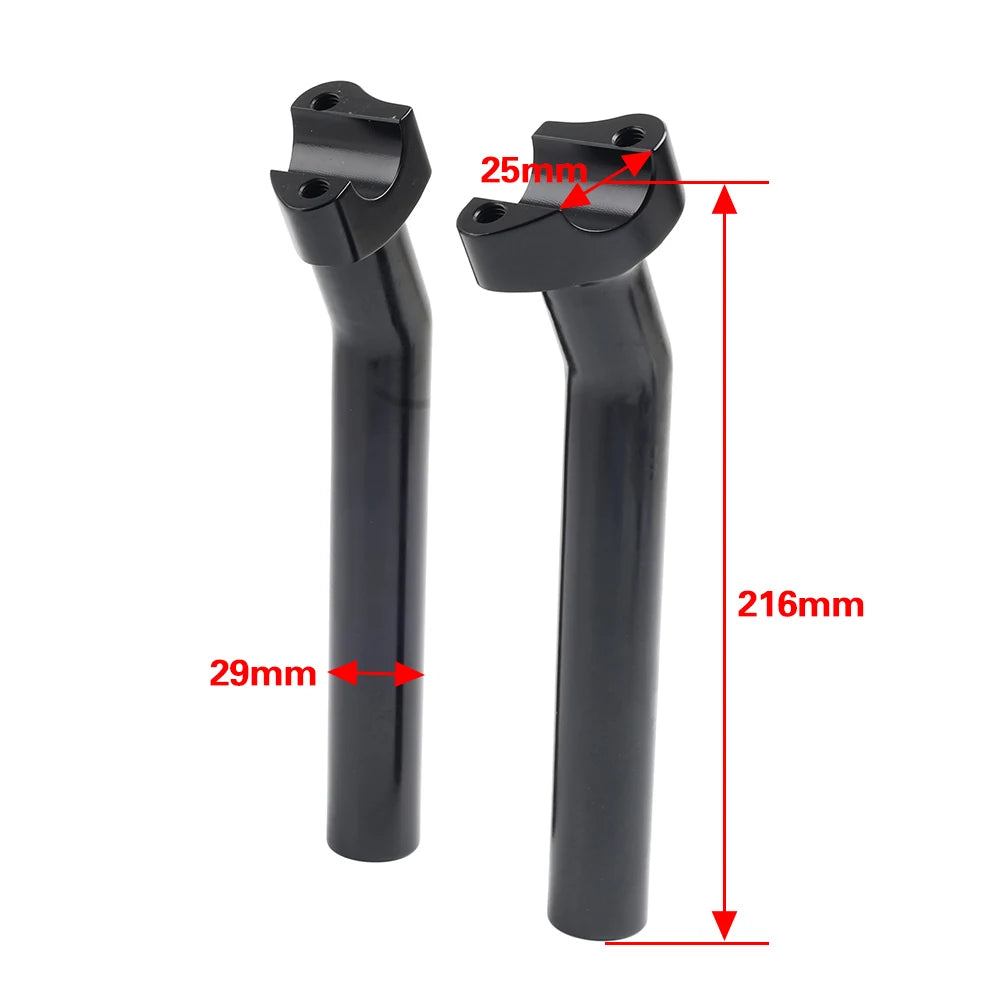 Rehausseurs de guidon 8,5 po pour Harley Dyna Softail - vue 4