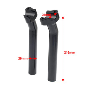 Rehausseurs de guidon 8,5 po pour Harley Dyna Softail - vue 4