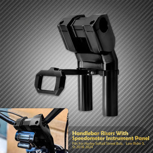 Riser de Guidon 8" avec Support Compteur - Harley-Davidson Softail Low Rider S & Street Bob 2018-2024 – photo 8/9