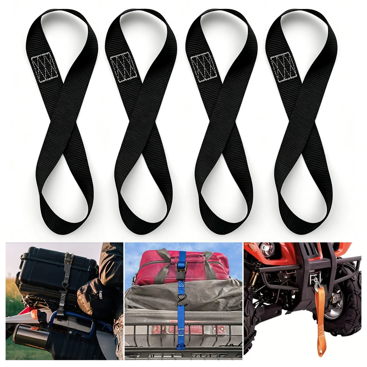 Boucles souples d'arrimage pour Harley toutes familles - vue 1