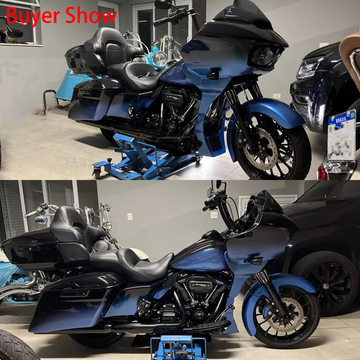 Carénage spoiler noir pour Harley-Davidson Road Glide FLTRX - vue 6
