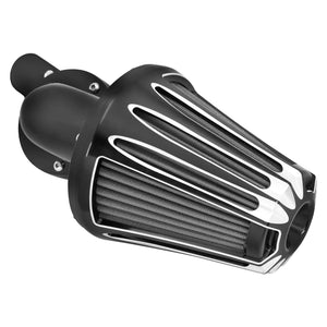 Filtre à air noir en aluminium usiné pour moto Harley-Davidson - vue 3