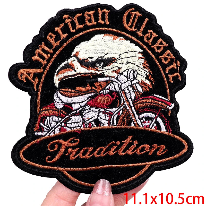 Écusson brodé style biker moto hippie punk - vue 17