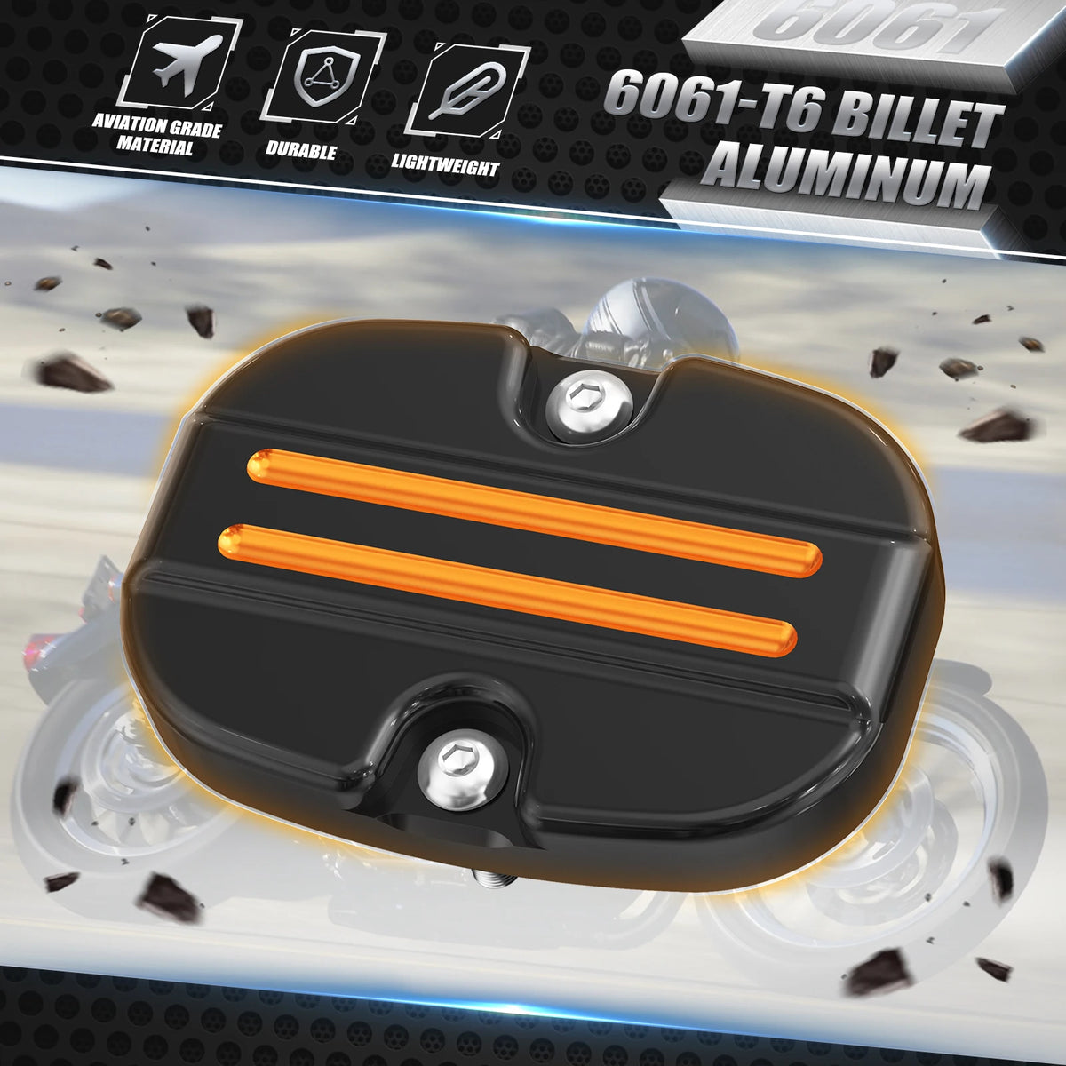 Cache de Maître-Cylindre de Frein Arrière Aluminium - Harley-Davidson Street Glide, Road King, Road Glide 2008-2024 – photo 4/9