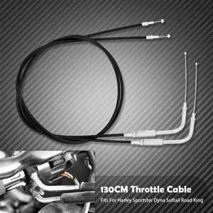 Câble d'Accélérateur/d'Embrayage en Acier (Plusieurs Longueurs) - Harley-Davidson Sportster, Touring, Dyna & Softail – photo 9/12